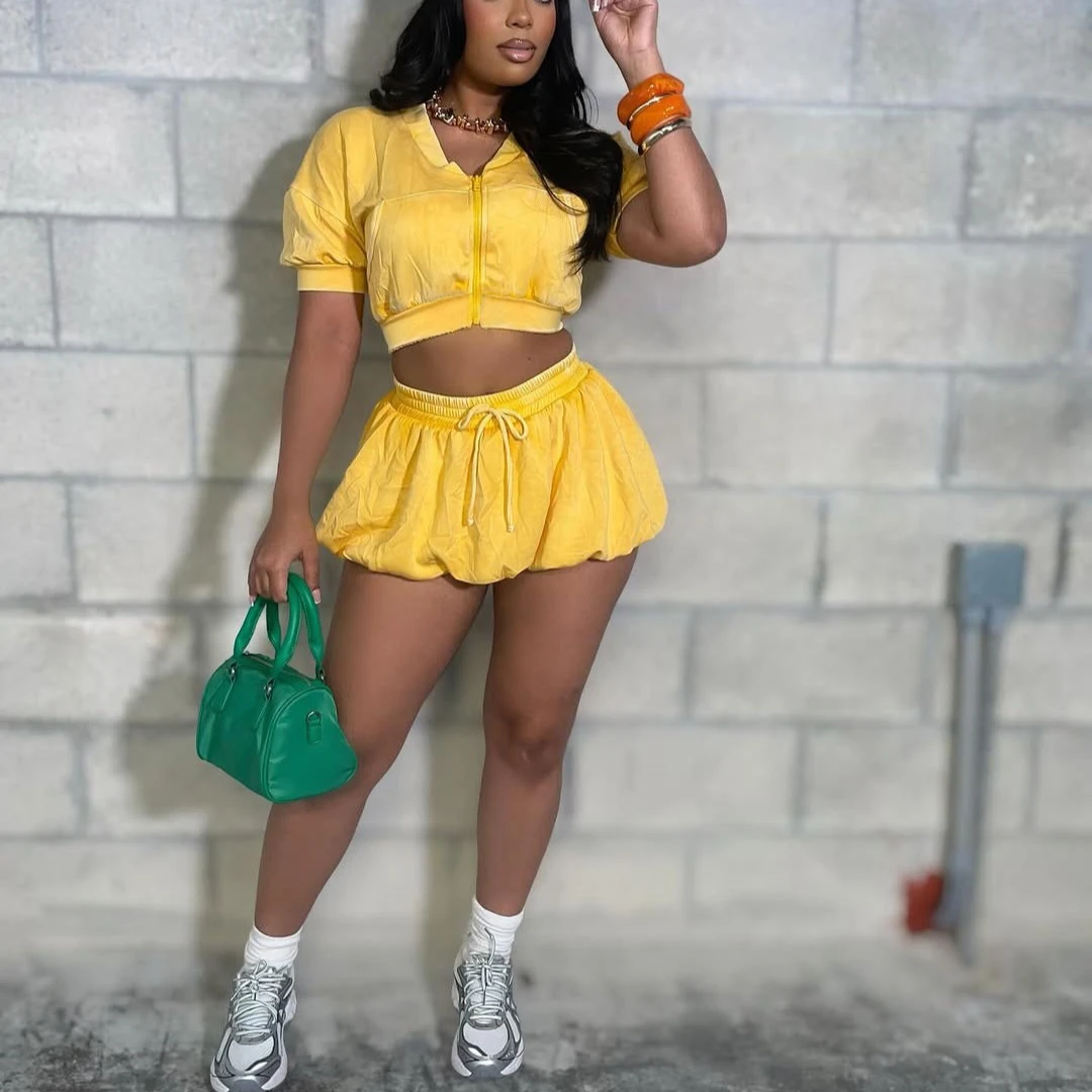 

Two Piece Sets Women Shorts Skirt Set Matching Sets Tops Dress Sets Lantern Skirts High Waist Y2k Streetwear Elegant Party Night