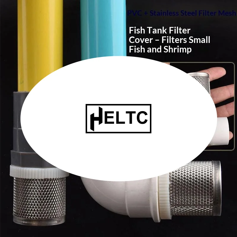 20~63mm 304 Stainless Steel Filter PVC Pipe For Small Aquarium Tank Water Pump Inlet Tube Filter Garden Drip Irrigation Filter