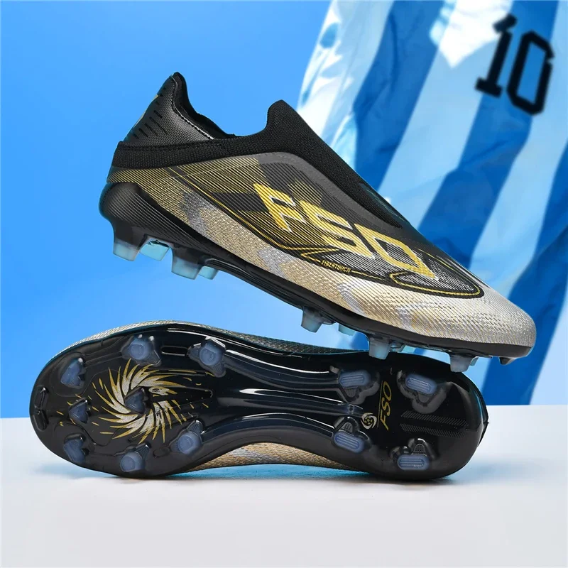 Neue Herren-Fußballschuhe, Sportschuhe, Futsal, hoher Knöchelschutz, atmungsaktiv, rutschfest, hochwertige, ultraleichte Fußballschuhe für Outdoor-Spiele – Detail 4