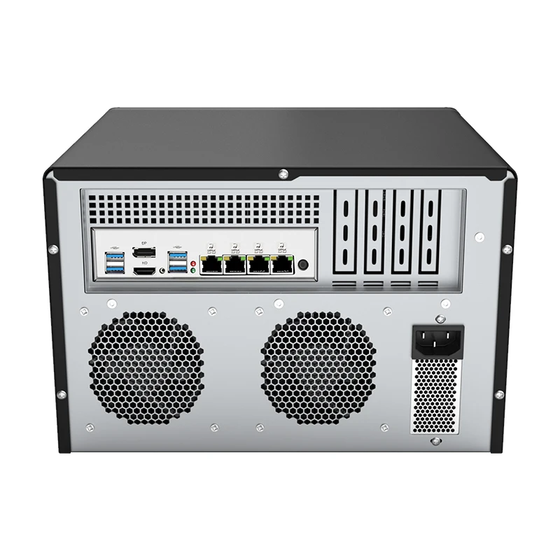 BKHD-B760 LIncome 1700 CPU 4LAN 2.5G, 8 baies, compatible avec FreeNAS TrueNAS SATA SSD HDD Raid Pve pour mini serveur à domicile