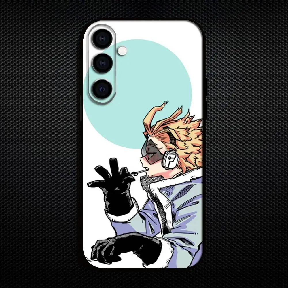 حافظة هاتف H-Hawks BNHA M-MHA لهاتف سامسونج جالاكسي A73، A72، A71، A70، A53، A52، A51، غطاء أسود ناعم آخر