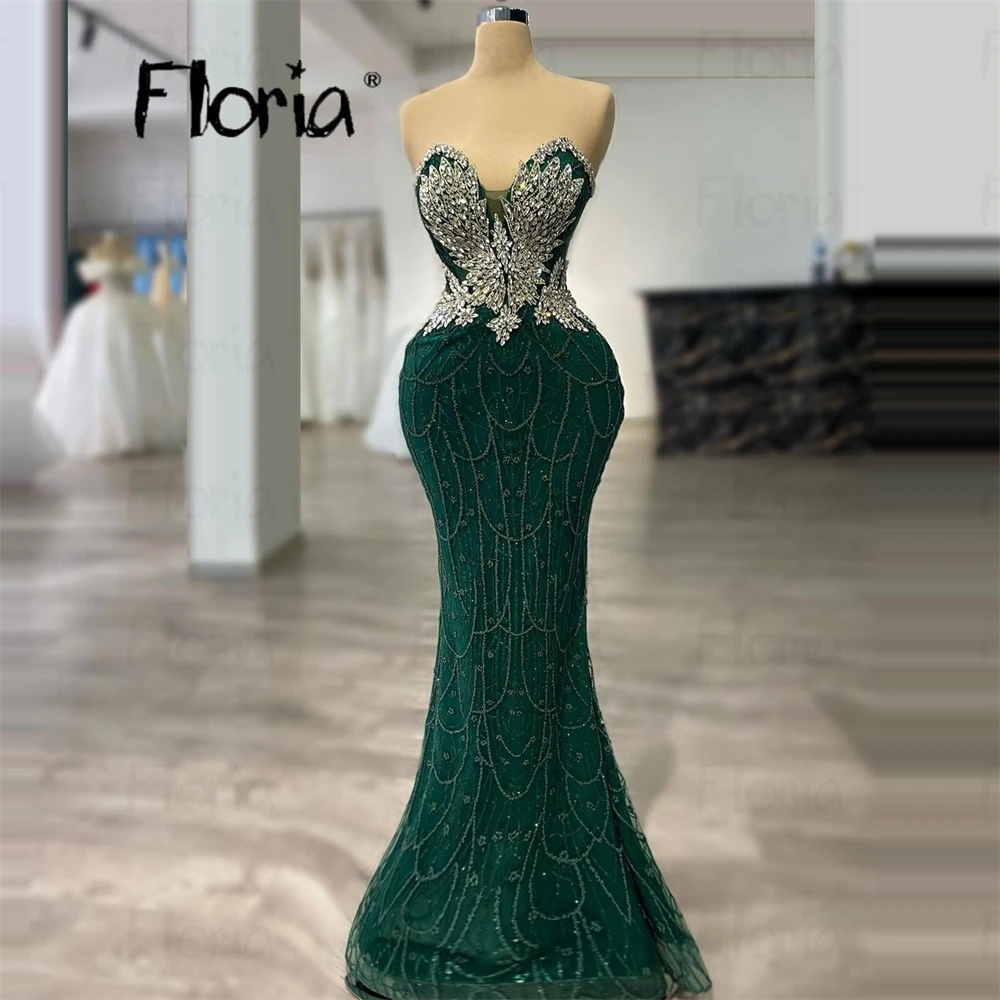 Floria-Robe de Soirée Simple Vert Émeraude, Slim, CitroCocktail, Personnalisée, Cérémonie de Mariage, Occasions Spéciales, Quelle que soit