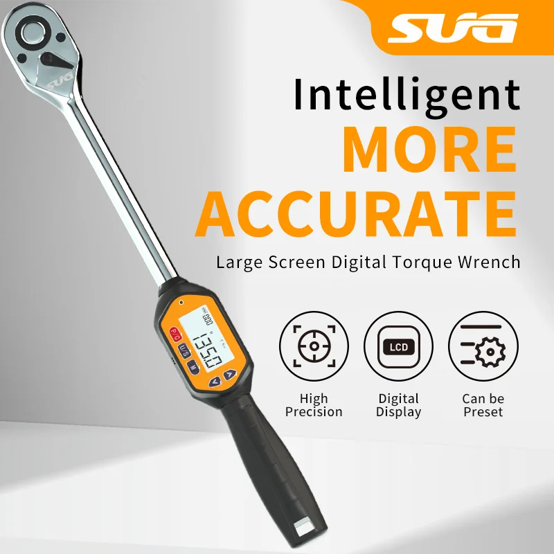 

1/2-inch Digital Torque Wrench 4-135Nm LED Display with Buzzer Calibrated 2.9-99.6 Ft-lbs 35-1194 Ncm Mechanical Engineer Tool