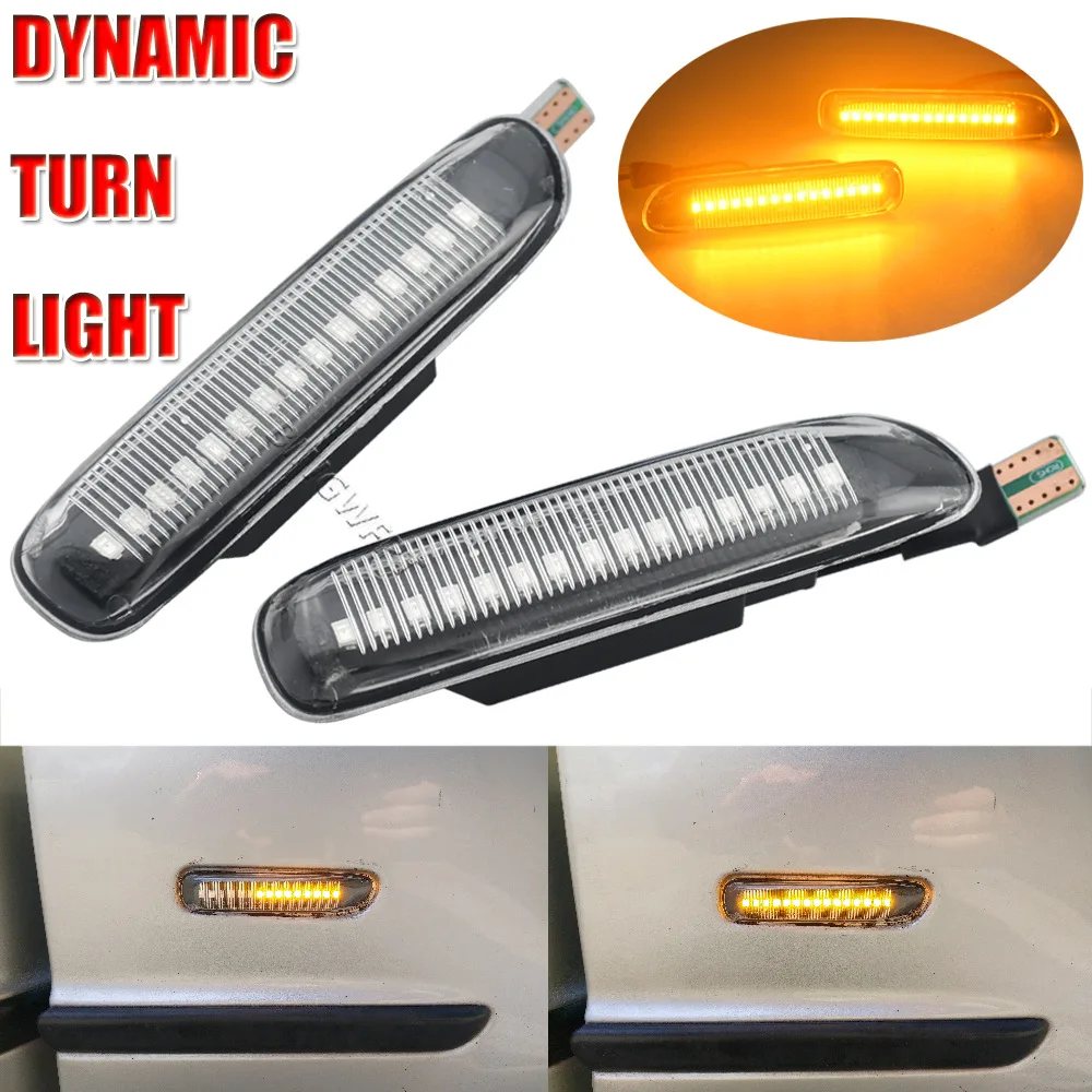 

2pcs For BMW 3 Series E46 LED Fender Lights Turn Side Lights