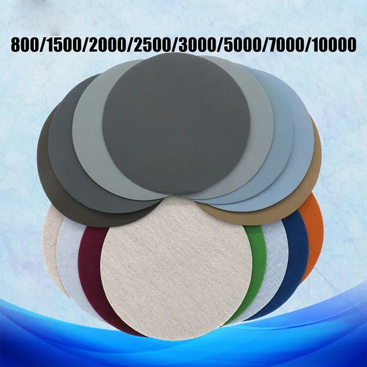16/32/40Pcs 5inch 125mm Sandpaper 800-10000 Grit Round Sanding Discs Hook Loop Sanding Paper Buffing Sheet Sandpaper Sander Pads
