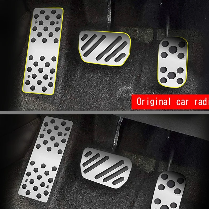 Car Aluminum Accelerator Pedal Brake Pedal Foot Pedal Interior Decoration For Toyota Raize 2020 2021 2022