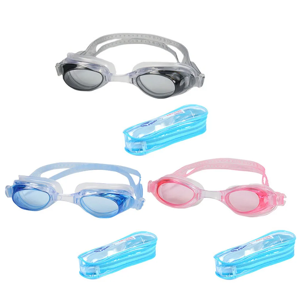 Anti Fog Waterproof Swimming Goggles Swiming Pool Swim Sport Water Glasses Eyewear with Bag Earplugs for Men Women Boys Girls