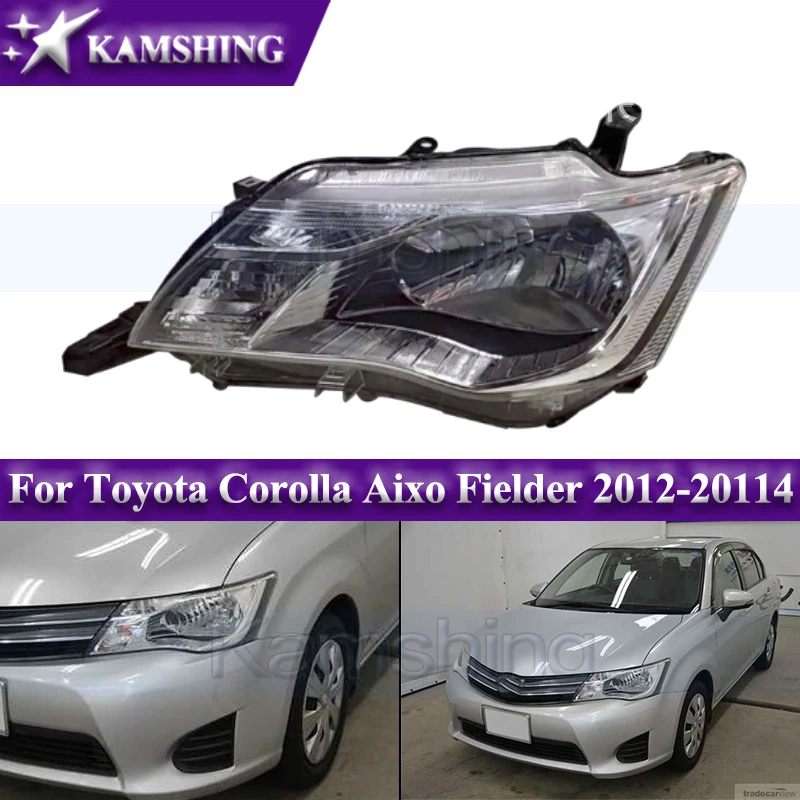 Kamshing Front Bumper Headlight For Toyota Corolla Aixo Fielder NKR161 NZE161 NRE161 2012-2014 Head Light Headlamp Head Lamp