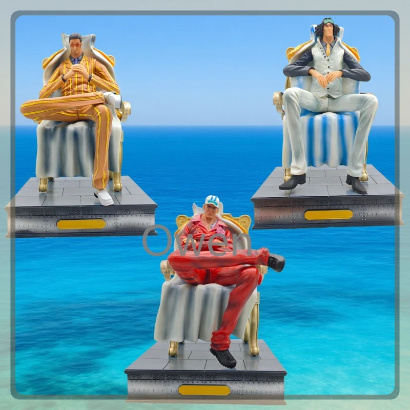 

ONE PIECE аниме темно-синий фигурка Босалино Саказуки сидячая поза фигурки Кузан ПВХ модель коллекция статуя игрушки украшения