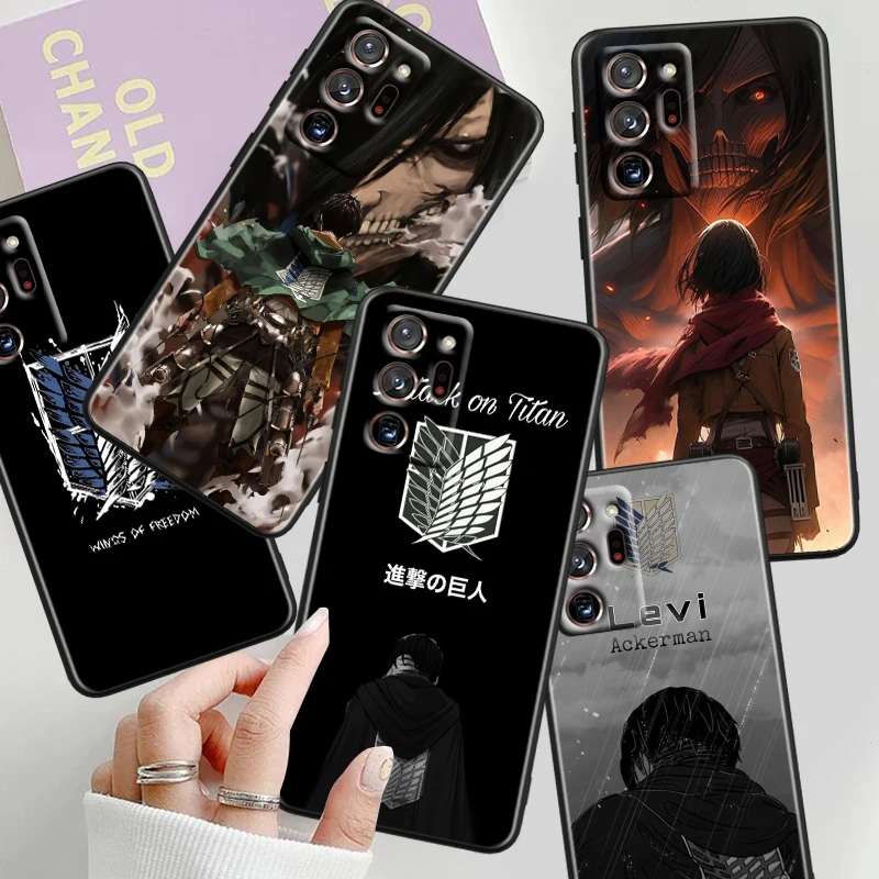 titan-eren-a-attack-anime-logo-costas-pretas-samsung-note-20-10-ultra-plus-a31-a14-a12-a70-a34-a25-a04-a05-a15-a24-5g