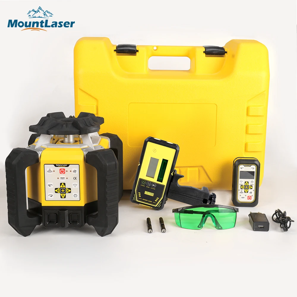 

Professional KRL840HVG IP66 1000m Measure Range Dual Slope 360 Degree Self-leveling Digital Rotary Laser Level for Agriculture