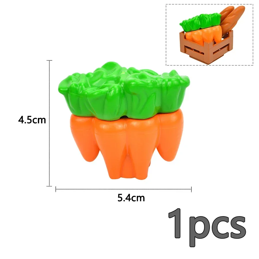 Duploes Big Size Building Block Plant Fruit Accessorie Flower Grass Tree Stump Adornment Farm  Large Plates Brick Duploes Toy