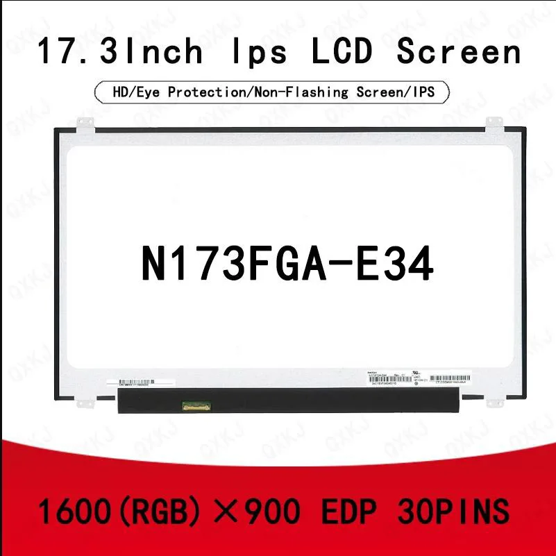 

30pin N173FGA-E34 17.3 inch 1600*900 Wholesale LCD Panel Laptop Monitor Replacement LCD Screen