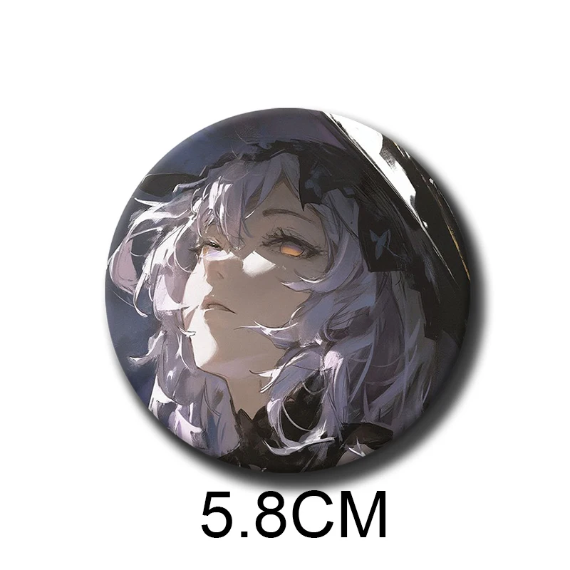 58mm Anime Character Black Swan Pins Tinplate Badge Cartoon Brooches for Backpack Hat Clothes Decoration Fans Collection Gifts