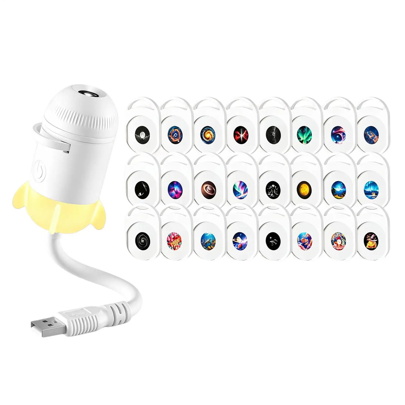 Galaxy Projector Night Light High-Definition Romantic Illumination Decoration Plug-In Ceiling Wall Projection Lamp For Bedroom