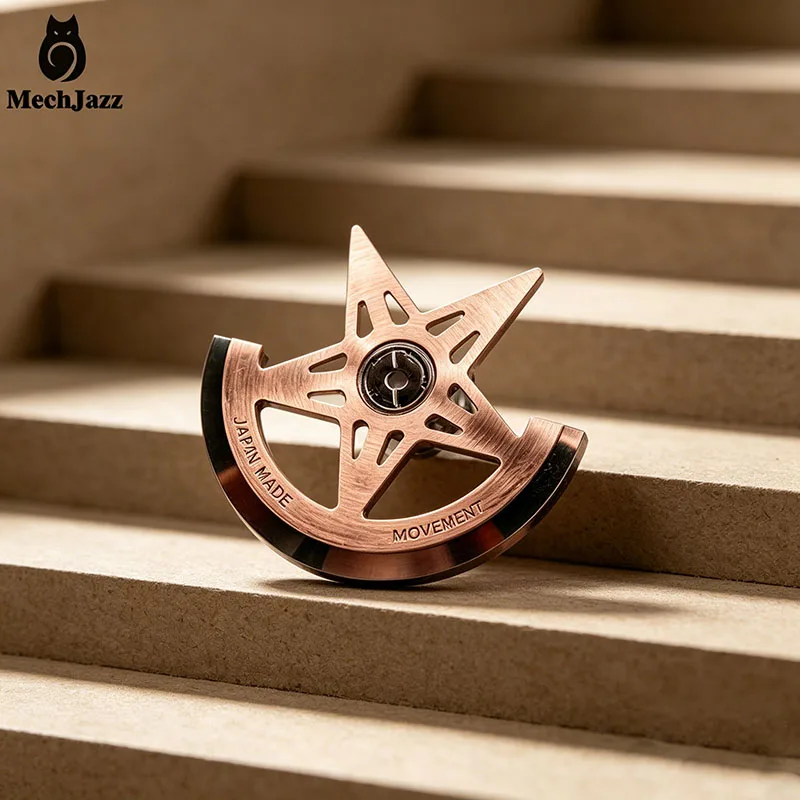 MechJazz Star-shaped Skeleton Rotor for NH34, NH35, NH36, NH37, NH38, 7S26 Movement, Watch Mod Automatic Pendulum Weight