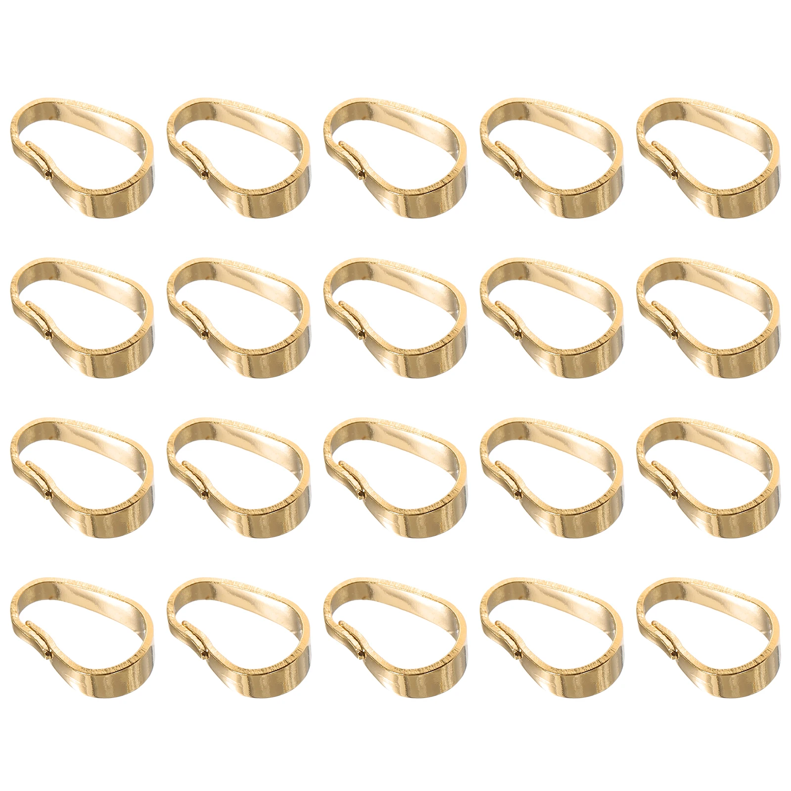 

100pcs Alloy Necklace Pendant Clasps Diy Jewelry Connector Link Buckle For Keychain Decor Charm Snap Bail Hook Bead Connector