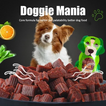 Diced Beef Particles Appetising Digestive Nutritious Delicious Chewy Training Rewards for Adult Dog Puppies Premium Beef Snack 1