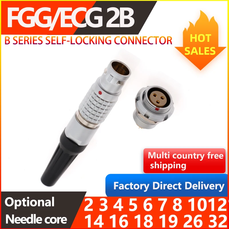 

Металлический разъем FGG/ECG с вилкой и гнездовой розеткой для аэрокосмического медицинского и промышленного видеопередачи и информационной передачи