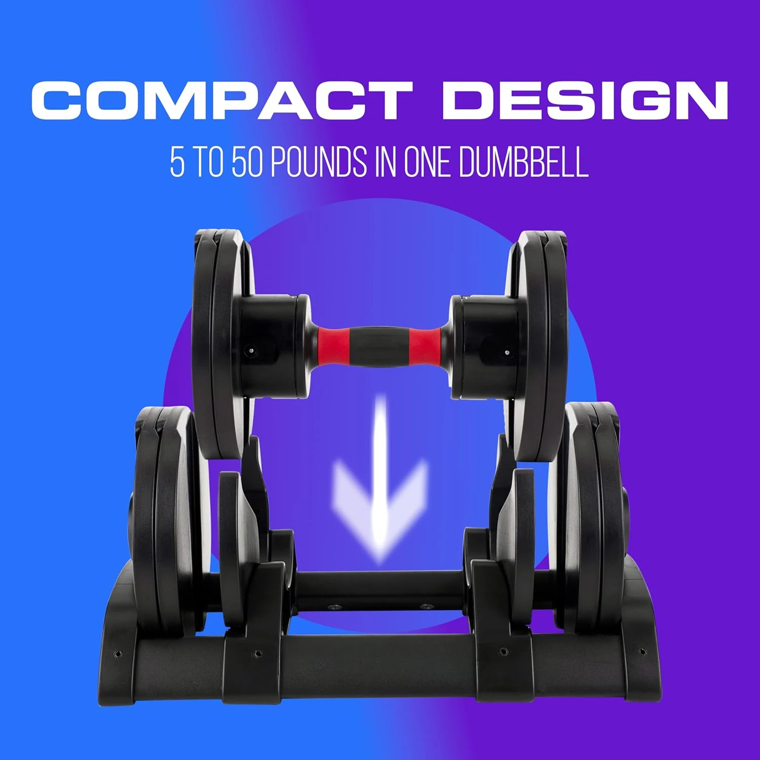 Adjustable Dumbbell Weight Set by Affordable Dumbbells - Space Saver - Dumbbells for Your Home