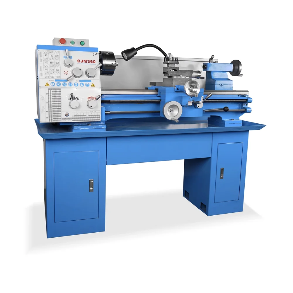 customized CJM360 Mini Horizontal Centre Lathe Machine for Medium Duty Mini Turning Metalworking Tool