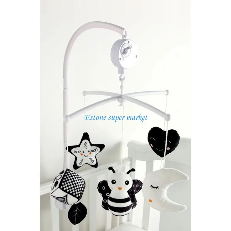 Jouet suspendu décoration autour du lit bébé 090B, avec cloche à l'intérieur, jouets sécurité qualité alimentaire
