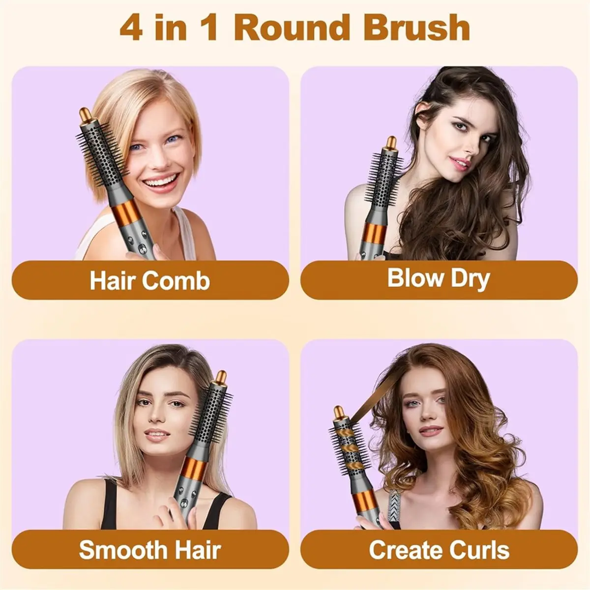 (AD11] Hair Straightener and Small Round Volumizng Brush Attachment for HS01 HS05 HS08 Accessories