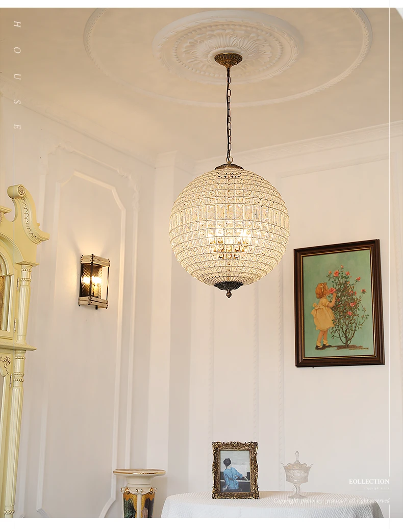 Imagem -05 - Medieval Francês Tribunal Estilo k9 Lustre de Cristal Retro Luz Globo Luxo Lustre Sala Estar Quarto Conduziu a Lâmpada Decorativa