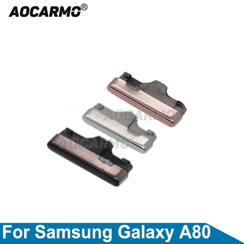Aocarmo For Samsung Galaxy A80 Side Key Volume Power ON/OFF Volume Up/Down Side Button Replacement Part