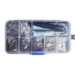Eyeglasses Repair Kit Tiny Eyeglass Screws Repair kit Assortment with Micro Screwdriver Tweezer for Eyeglass Sunglass Repair