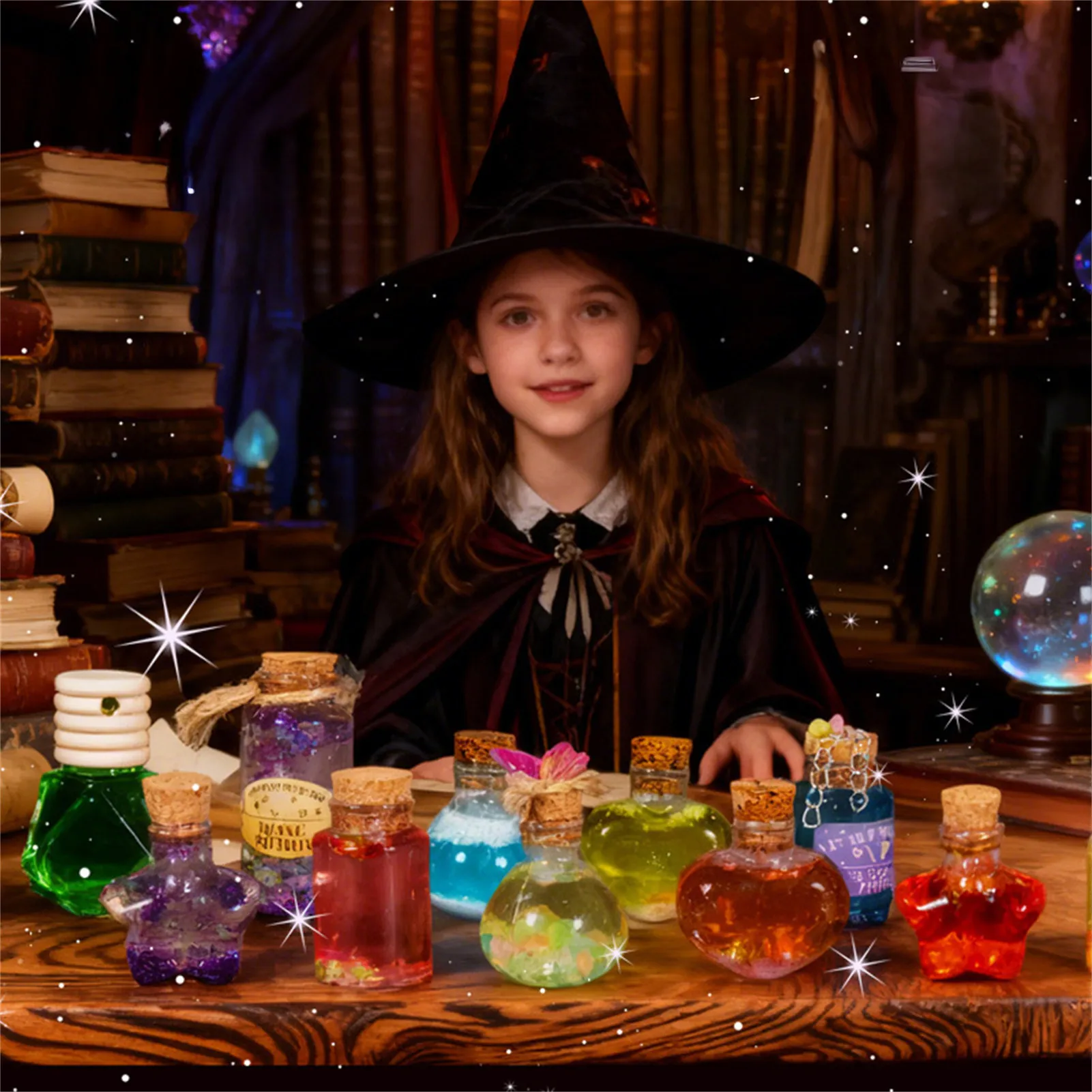 Magic Science Experiment Kit for Kids DIY Potion Bottles Safe Chemical Reaction Set Educational Stem Activity Gift