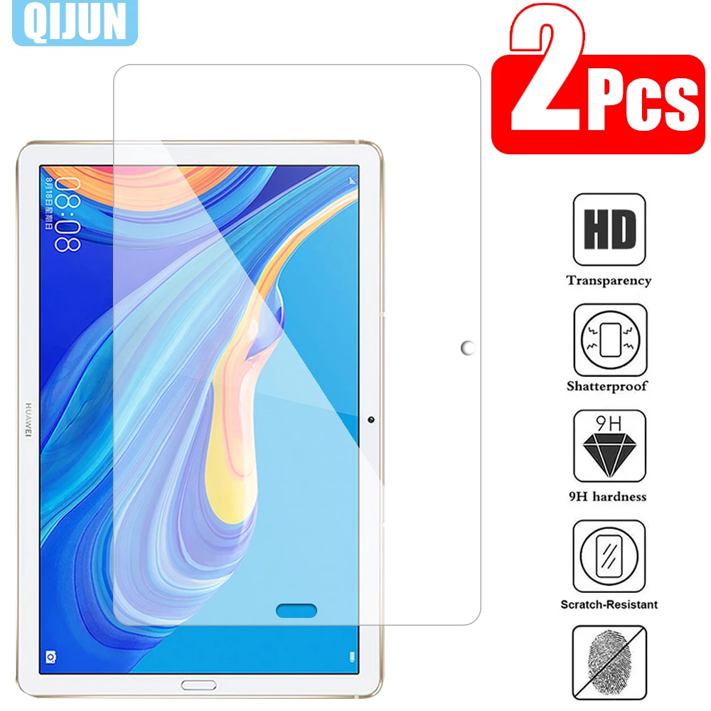 

Tablet Tempered glass film For Huawei MediaPad M6 10.8" 2019 Proof Explosion prevention Screen Protector 2 Pcs SCM-AL09 SCM-W09