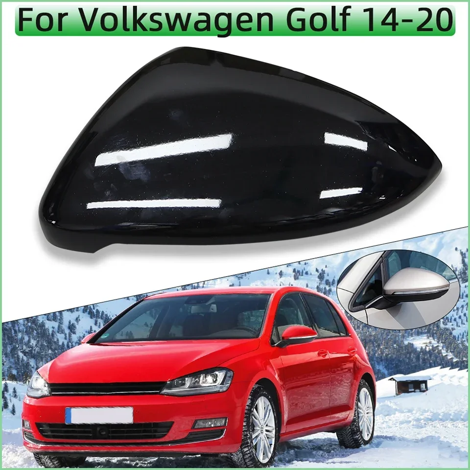 Exterior Rearview Mirror Cover Shell For Volkswagen VW Golf MK7 7.5 2014 2015 2016 2017 2018 2019 2020 Mirror Cap Lid Housing