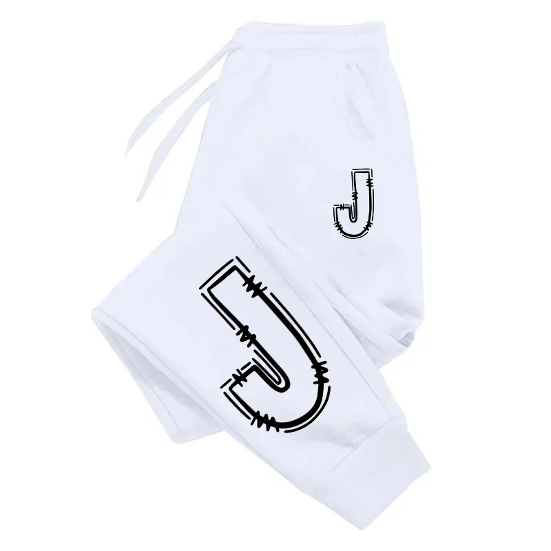 

2025 мужские и женские осенне-зимние модные повседневные джоггеры с принтом, брюки для бега для фитнеса, классическая уличная одежда в стиле хип-хоп в стиле ретро