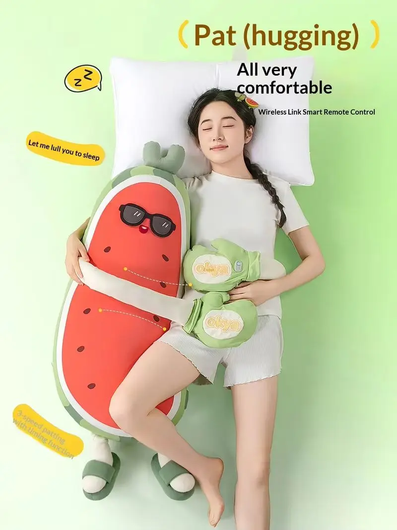 Hot Sale Okya Watermelon Plush Pillow Soft Cooling Sleep Cushion Stuffed Doll For Adult Women Sleeping Relaxation Home Decor