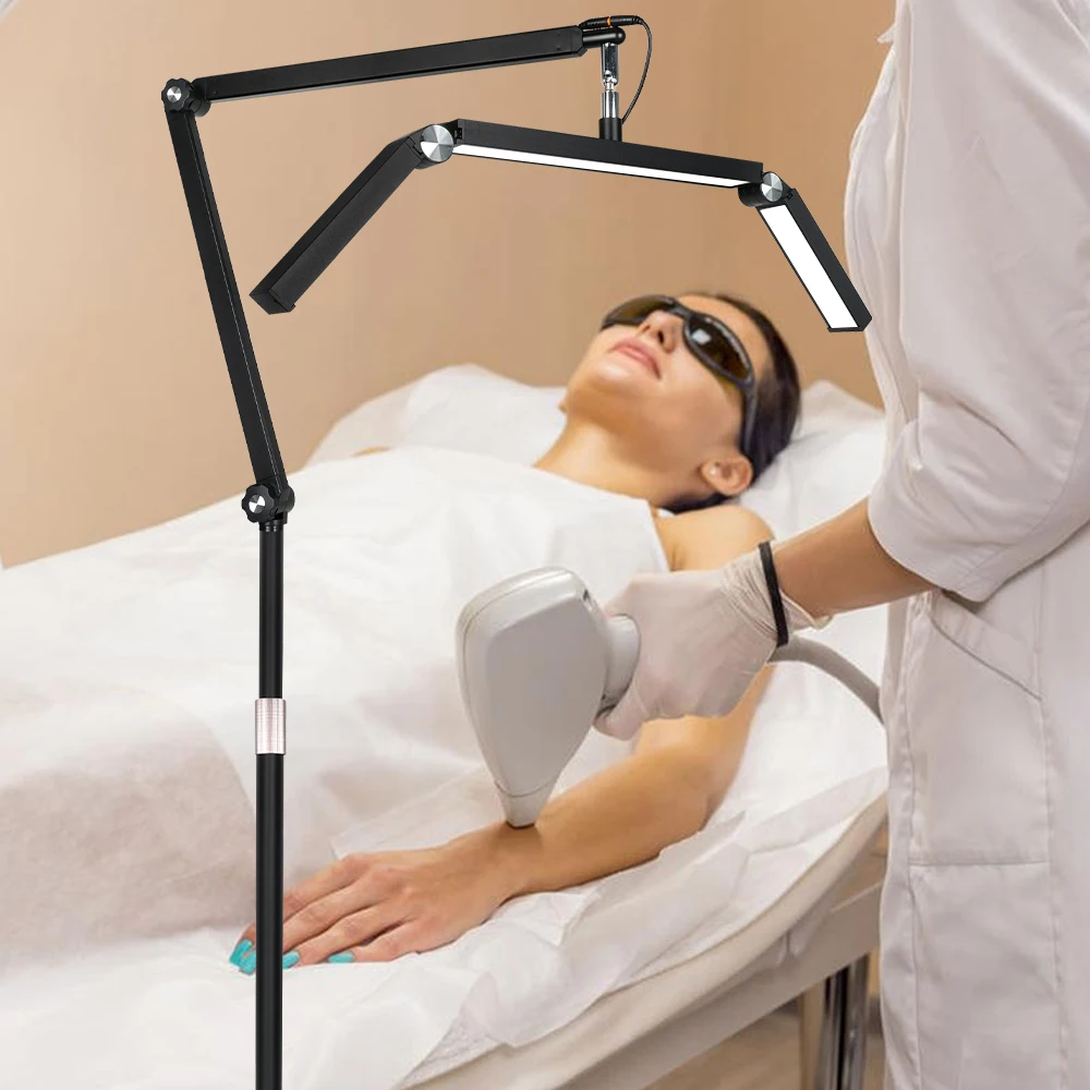 26 ZOLL Halbmondlicht Halbmond Stehlampe mit Halter 360 ° Rotierender Lichtkopf für Wimpernverlängerungen, Tattoo-Hautpflege-Augenbrauen – Detail 9