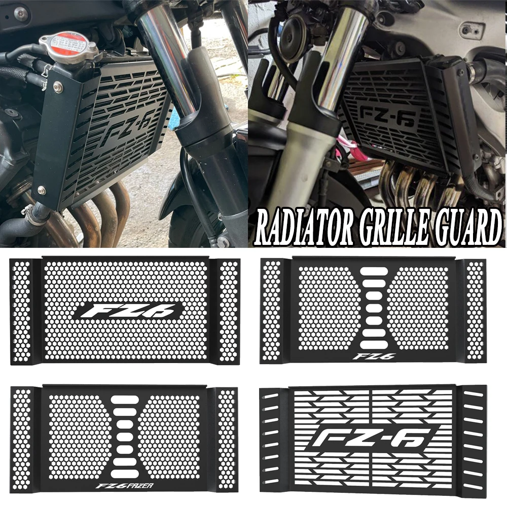 

New Motorcycles For Yamaha FZ6 FZ 6 FAZER 2007 2008 2009 2010 Radiator Grille Guard Protector Grill Cover Protection Accessories