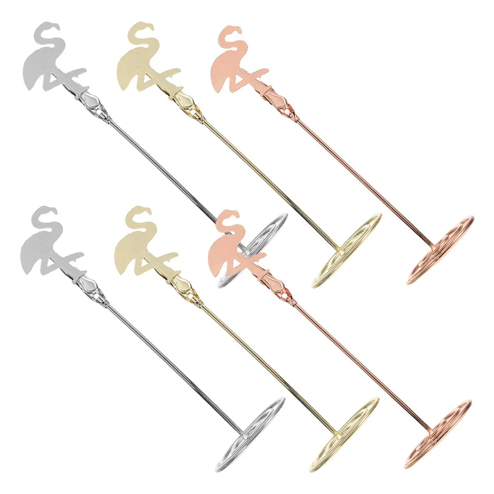 6Pcs Memo Clamp Elegant Wire Photo Holder Desktop Note Holder Place Card Clip for Wedding Business Card Display Table Number