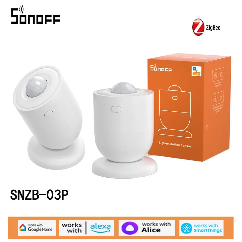 SONOFF SNZB-03P Zigbee Easy Micro Connected Human Infrared Sensor Intelligent Linkage Movement Monitoring Safety Protection