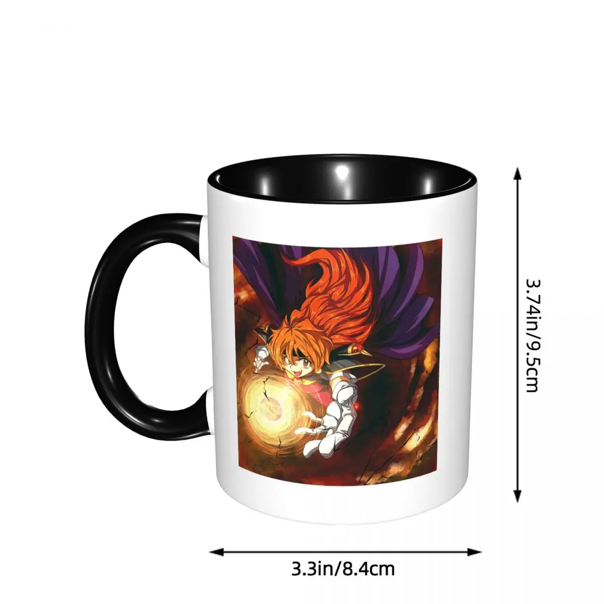 Lina Inverse Dragon Slave Slayers Mug Funny Ceramic Coffee Cups Tea Mugs Milk Cup Drinkware Gift for Woman Man