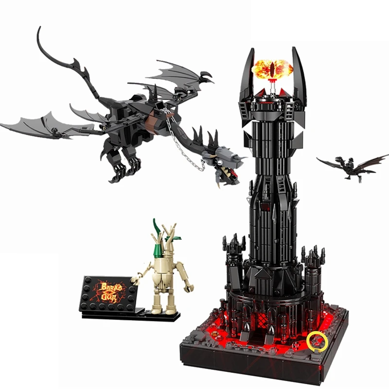 

Buildmoc The Ring Fell Beast Draogon Lord Dark Tower Model Building Blocks Toys For Children Toy Kids Christmas Gifts Bricks