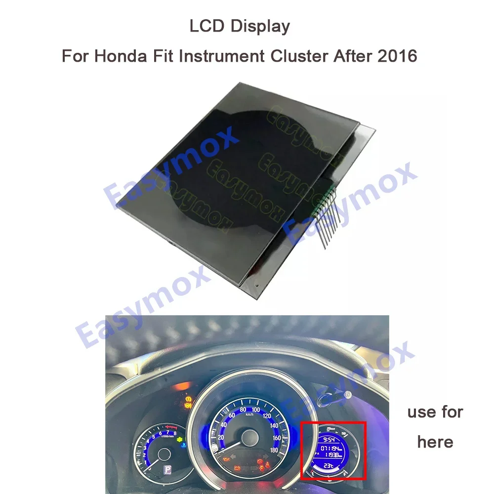  LCD Display for 2016-2023 Honda Fit Car Instrument Cluster Dashboard Screen Replacement 2016-2024