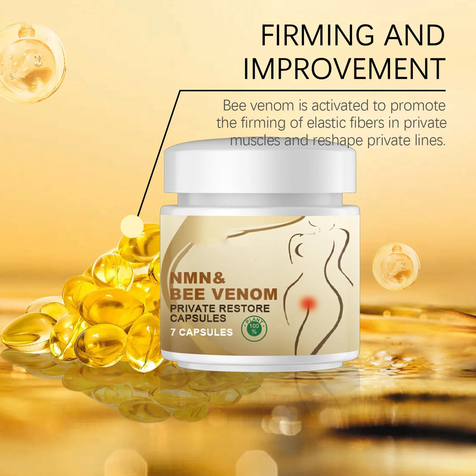 

Women'S Body Care Capsules Body Cleansing Odor Moisturizing Body Care Capsules 1ml