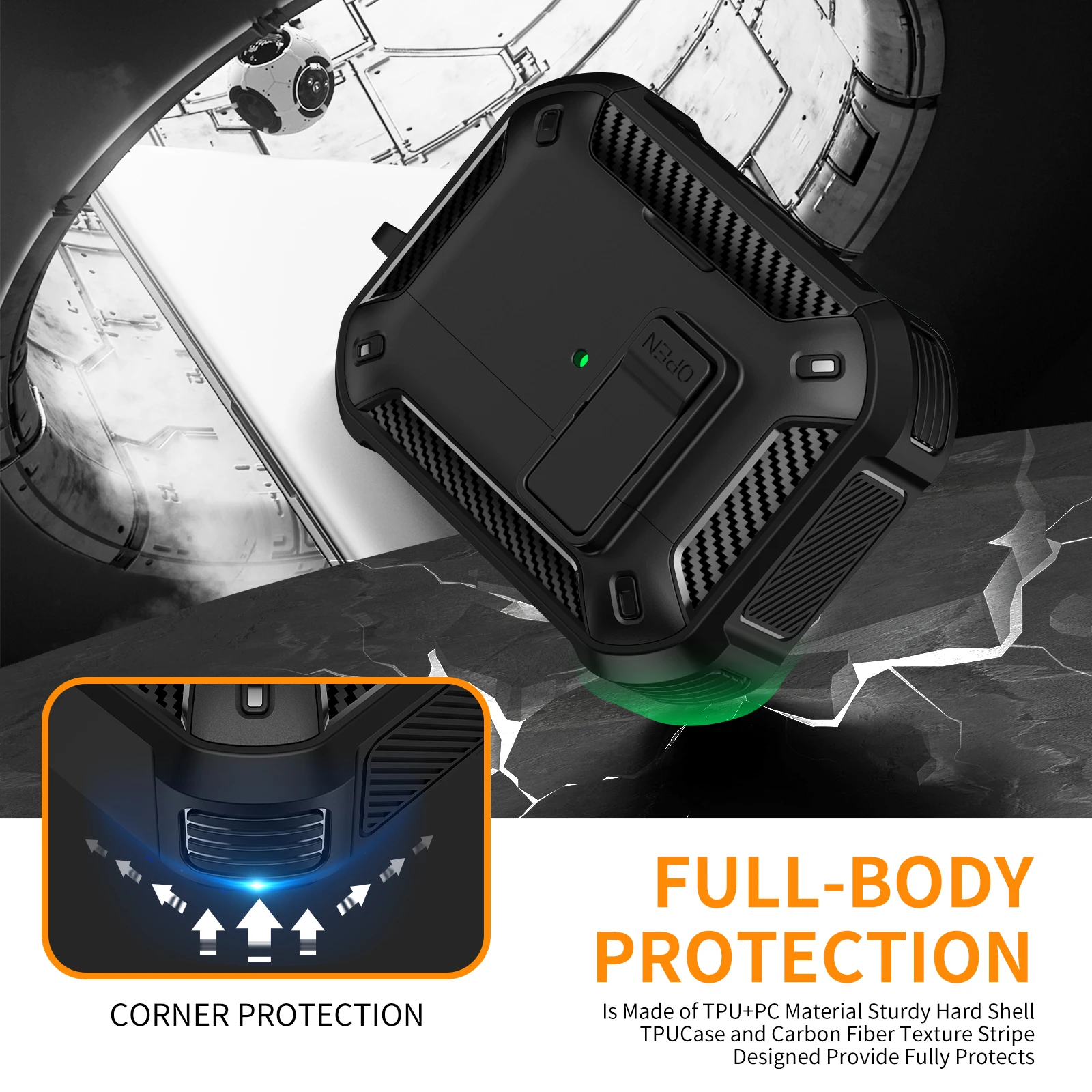 Etui na AirPods 4 z podstawką na telefon i zestawem do czyszczenia kompatybilne z magnetycznym etui z automatycznym zamknięciem Magsafe do AirPods Pro2