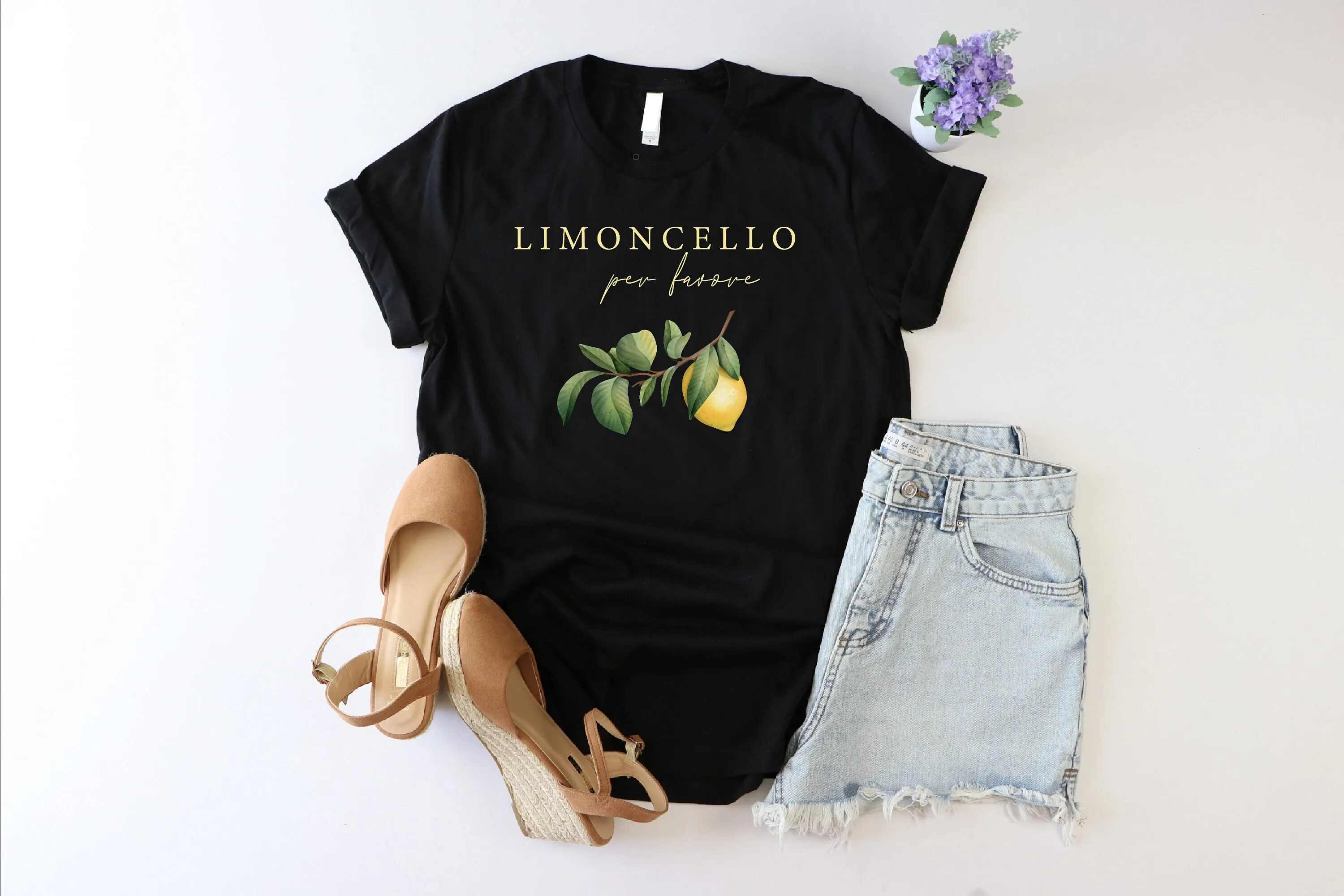 Limoncello T Shirt Capri Italy Jersey Amalfi Coast Lemon Positano Per Favore Italian Lemons