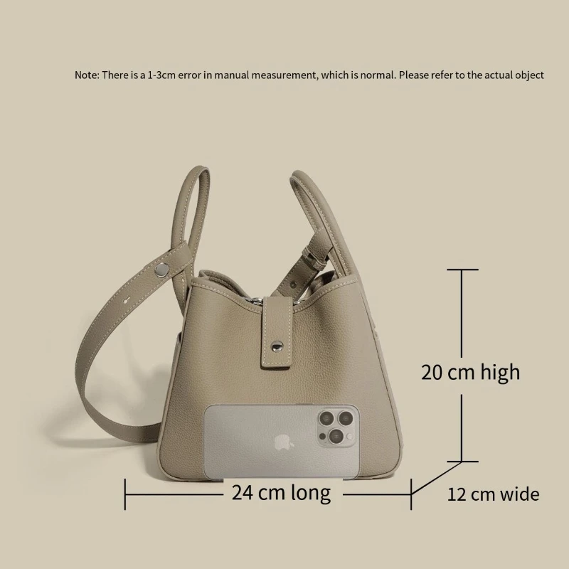 Borsa per ascelle da donna cestino per verdure in vera pelle bovina 2023 borsa a secchiello per ala nuova borsa a tracolla di moda borsa portatile