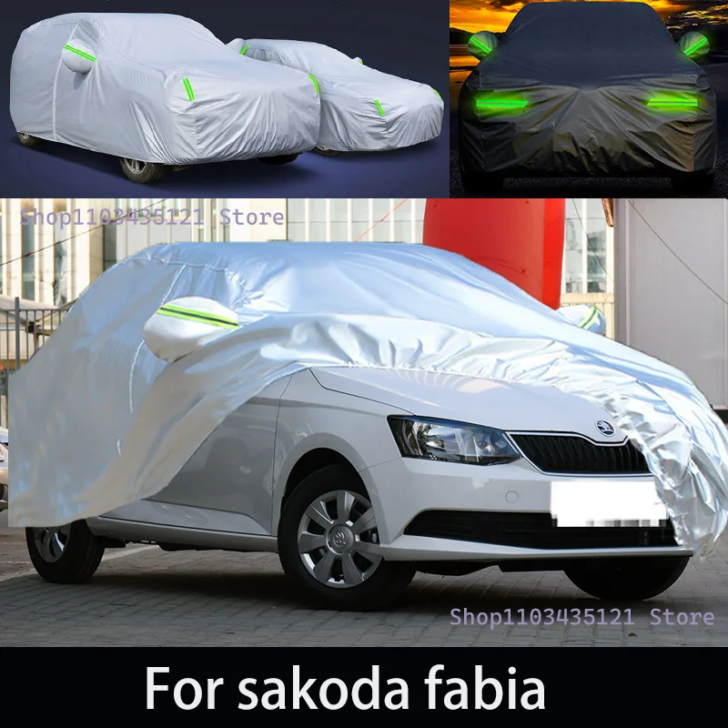 For sakoda fabia  Outdoor Protection Full Car Covers Snow Cover Sunshade Waterproof Dustproof Exterior Car accessories