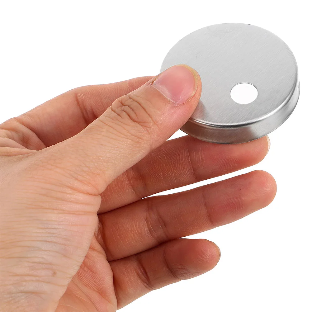 

4Pairs Toilet Bolt Covers Stainless Steel 45mm Round Screw Caps Decorative Caps for Toilet Seat Bolts Bathroom Upgrade Universal