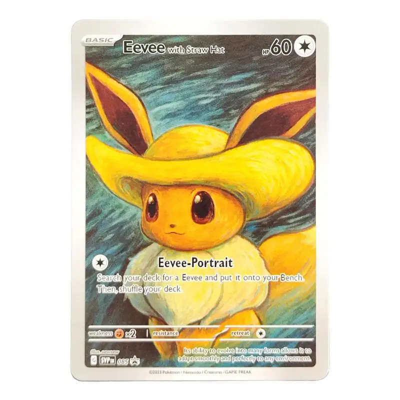 DIY PTCG 영어 피카추 Charizard Blastoise Mew Squirtle Venusaur 반 고흐 시리즈 취미 컬렉션 카드 장난감 어린이 선물