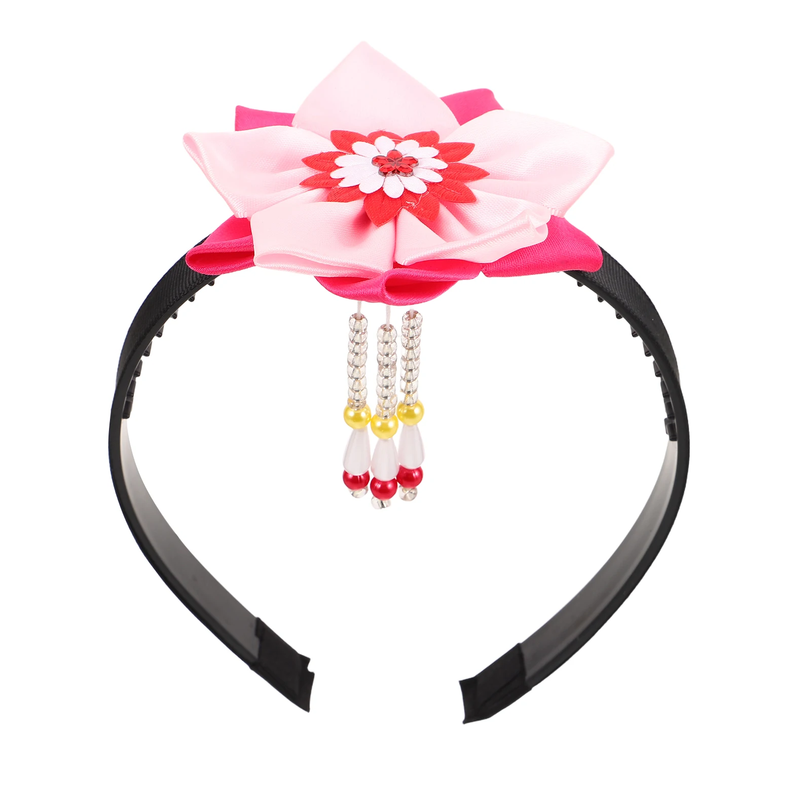 

Korean Traditional Tassel Flower Pendant Hanbok Hair Accessories Women Girls Floral Headband for Festival Performance